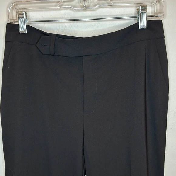 RALPH LAUREN WOOL WIDE LEG CUFFED HEM TROUSERS - Picture 3 of 9